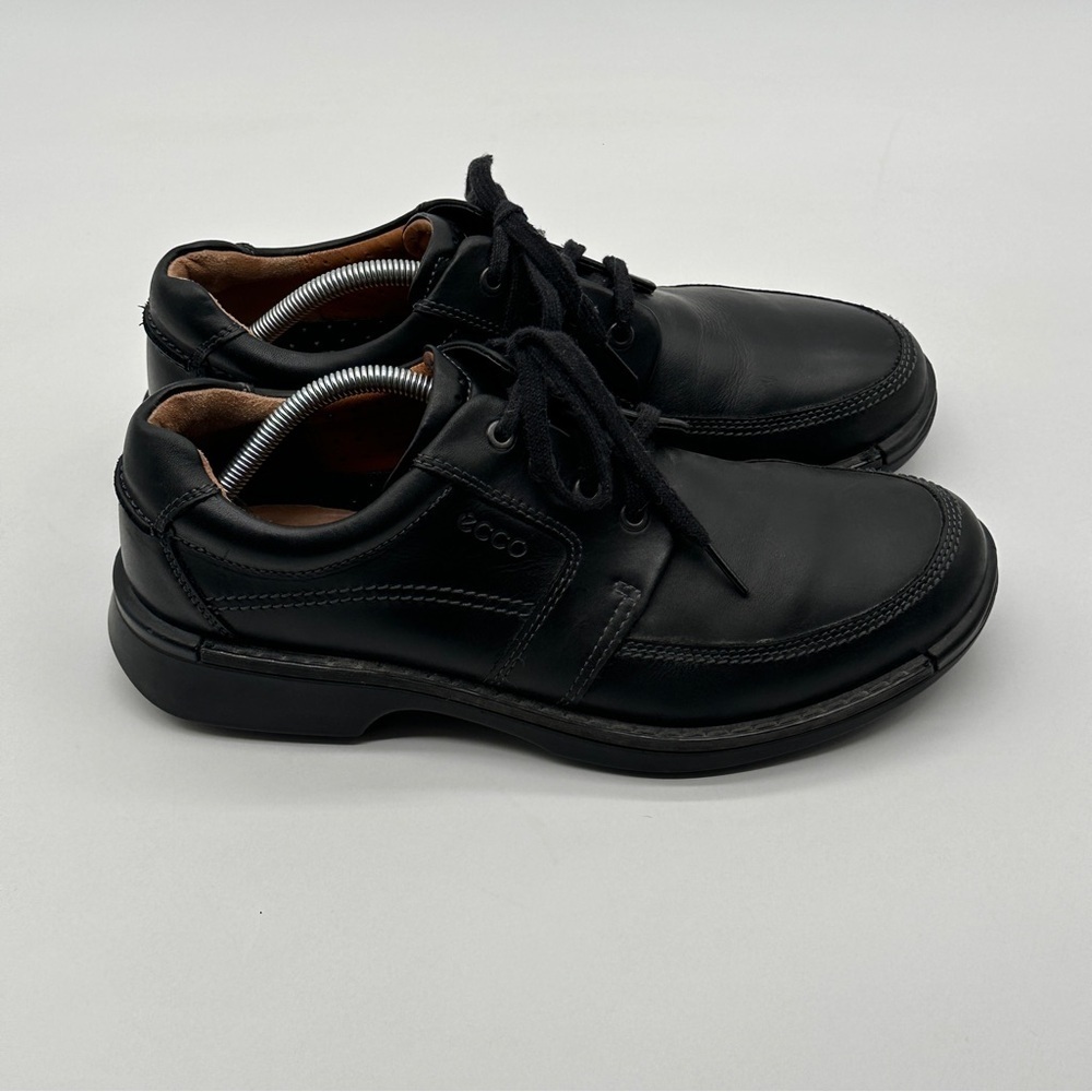 ECCO MEN’S FUSION II TIE Casual Shoe BLACK LEATHER Size 10M